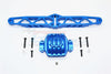 Axial Yeti XL Monster Buggy Aluminum Rear Axle Housing Mount - 3Pcs Set Blue