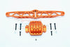 Axial Yeti XL Monster Buggy Aluminum Rear Axle Housing Mount - 3Pcs Set Orange