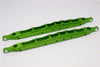Axial Yeti XL Monster Buggy Aluminum Rear Lower Chassis Link Parts - 1 Pr Set Green