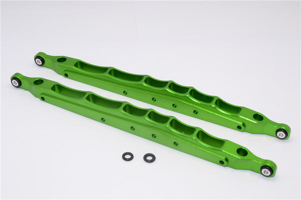 Axial Yeti XL Monster Buggy Aluminum Rear Lower Chassis Link Parts - 1 Pr Set Green