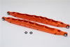 Axial Yeti XL Monster Buggy Aluminum Rear Lower Chassis Link Parts - 1 Pr Set Orange