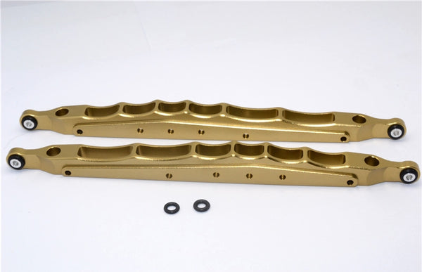 Axial Yeti XL Monster Buggy Aluminum Rear Lower Chassis Link Parts - 1 Pr Set Titanium