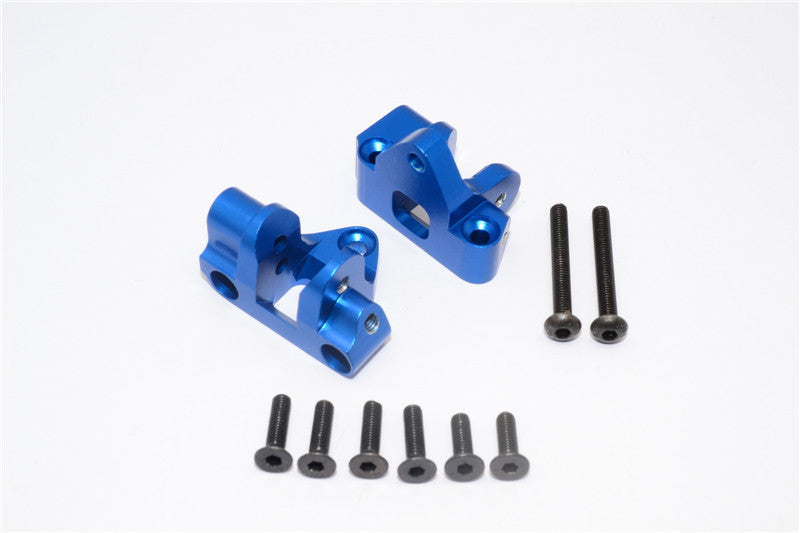 Axial Yeti XL Monster Buggy Aluminum Rear Lower Chassis Link Parts Mount - 1Pr Set Blue