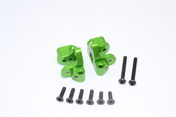 Axial Yeti XL Monster Buggy Aluminum Rear Lower Chassis Link Parts Mount - 1Pr Set Green