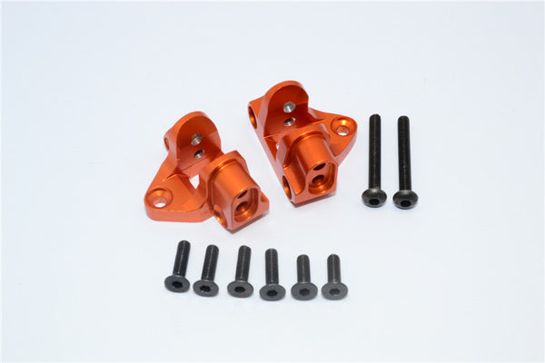 Axial Yeti XL Monster Buggy Aluminum Rear Lower Chassis Link Parts Mount - 1Pr Set Orange