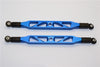 Axial Yeti XL Monster Buggy Aluminum Rear Upper Chassis Link Parts With Plastic Ends - 1Pr Blue