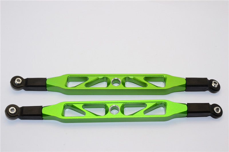 Axial Yeti XL Monster Buggy Aluminum Rear Upper Chassis Link Parts With Plastic Ends - 1Pr Green