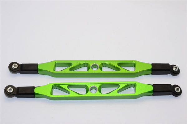 Axial Yeti XL Monster Buggy Aluminum Rear Upper Chassis Link Parts With Plastic Ends - 1Pr Green