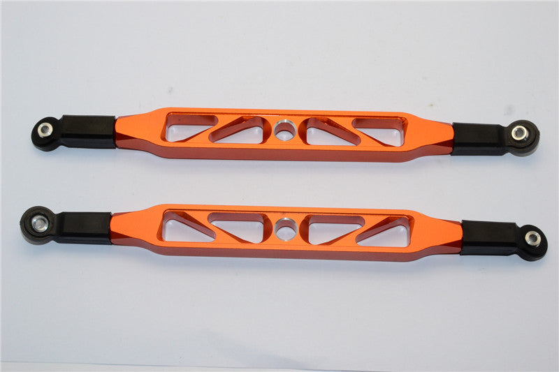Axial Yeti XL Monster Buggy Aluminum Rear Upper Chassis Link Parts With Plastic Ends - 1Pr Orange