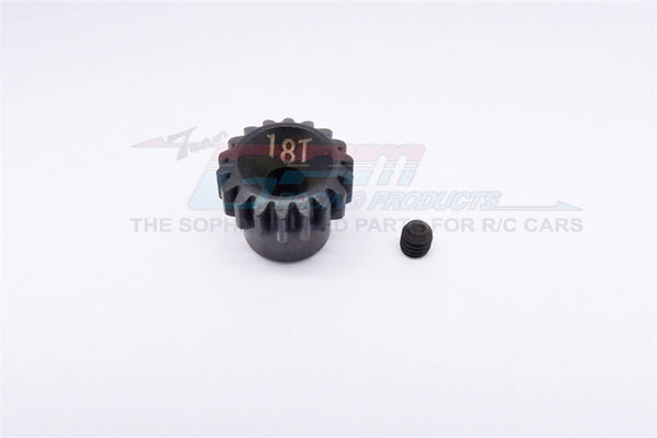 Axial Yeti & Yeti XL Steel #45 Pinion Gear 32 Pitch 18T - 1Pc Set (For Yeti / Yeti Xl) Black