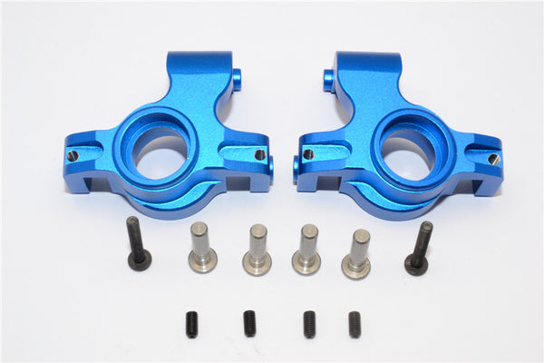 Axial Yeti XL Monster Buggy Aluminum Front Knuckle Arm - 1Pr Set Blue