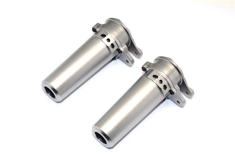 Axial Yeti XL Monster Buggy Aluminum Straight Axle Adapter - 1Pr Gray Silver