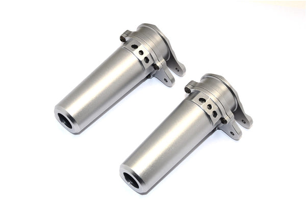 Axial Yeti XL Monster Buggy Aluminum Straight Axle Adapter - 1Pr Gray Silver