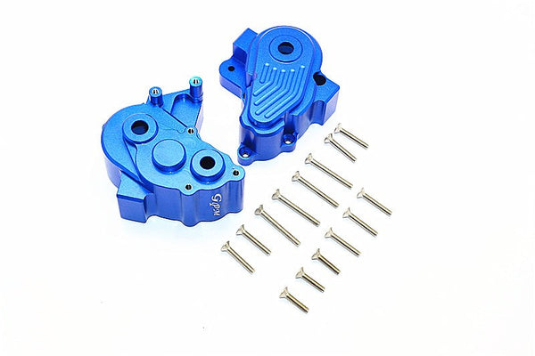 Axial Yeti XL Monster Buggy Aluminum Center Transmission Case - 1 Set Blue