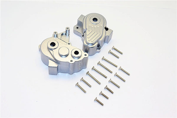 Axial Yeti XL Monster Buggy Aluminum Center Transmission Case - 1 Set Gray Silver