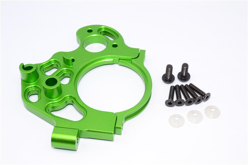 Axial Yeti XL Monster Buggy Aluminum Transmission Motor Mount - 2 Pcs Set Green