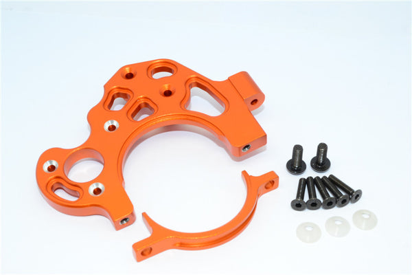 Axial Yeti XL Monster Buggy Aluminum Transmission Motor Mount - 2 Pcs Set Orange