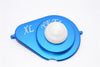 Axial Yeti XL Monster Buggy Aluminum Transmission Spur Gear Cover - 1Pc Set Blue+White
