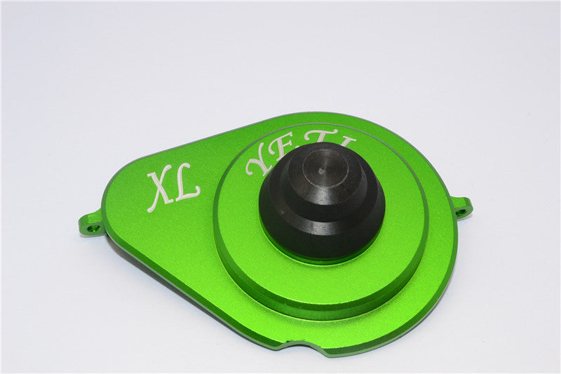 Axial Yeti XL Monster Buggy Aluminum Transmission Spur Gear Cover - 1Pc Set Green+Black