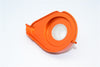 Axial Yeti XL Monster Buggy Aluminum Transmission Spur Gear Cover - 1Pc Set Orange+White
