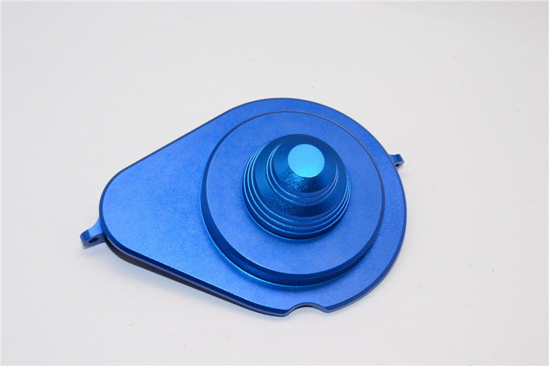 Axial Yeti XL Monster Buggy Aluminum Transmission Spur Gear Cover - 1Pc Set Blue