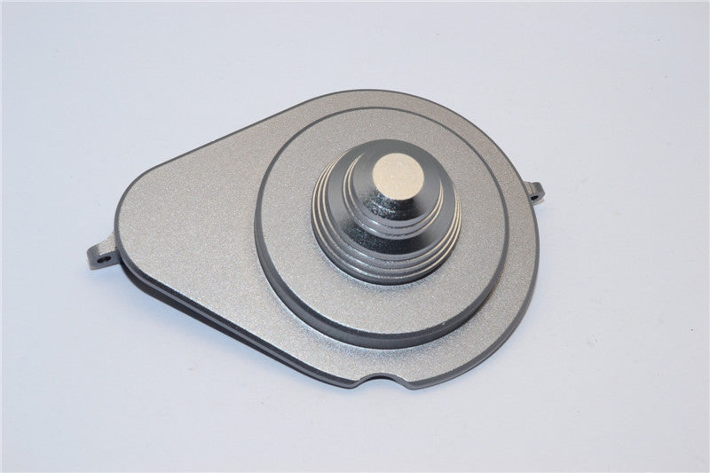Axial Yeti XL Monster Buggy Aluminum Transmission Spur Gear Cover - 1Pc Set Gray Silver