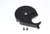 Axial Yeti XL Monster Buggy Aluminum Spur Gear Cover Plate - 1Pc Set Black
