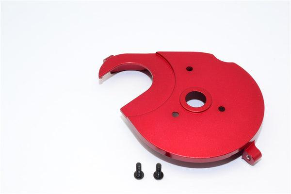 Axial Yeti XL Monster Buggy Aluminum Spur Gear Cover Plate - 1Pc Set Red