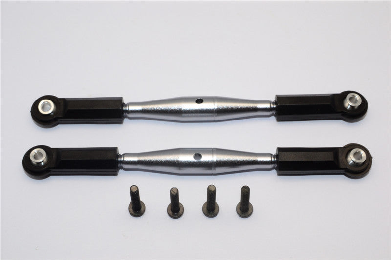 Axial Yeti XL Monster Buggy Aluminum Steering Rod With Plastic Ends - 1Pr Set Gray Silver