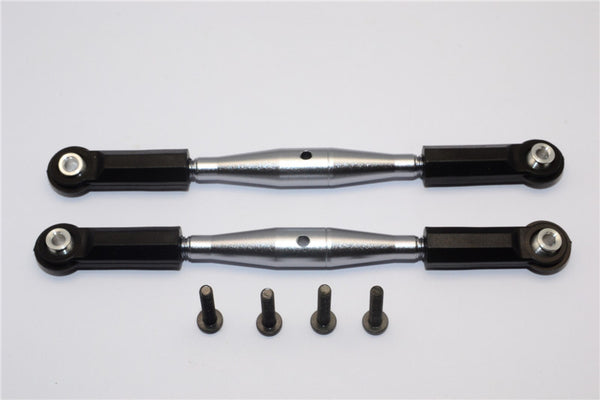 Axial Yeti XL Monster Buggy Aluminum Steering Rod With Plastic Ends - 1Pr Set Gray Silver