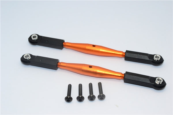 Axial Yeti XL Monster Buggy Aluminum Steering Rod With Plastic Ends - 1Pr Set Orange