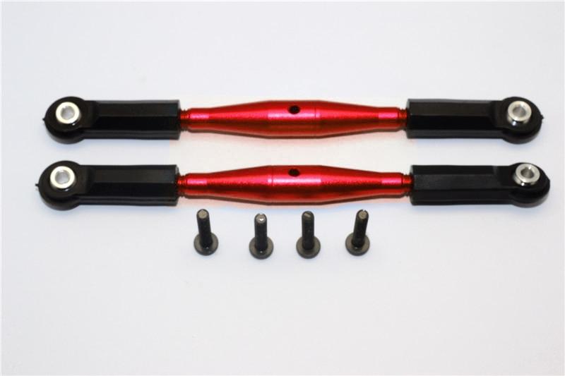 Axial Yeti XL Monster Buggy Aluminium Steering Rod With Plastic Ends - 1Pr Set Red