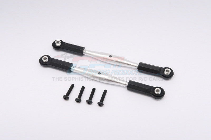 Axial Yeti XL Monster Buggy Aluminum Steering Rod With Plastic Ends - 1Pr Set Silver