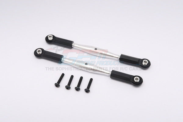 Axial Yeti XL Monster Buggy Aluminum Steering Rod With Plastic Ends - 1Pr Set Silver