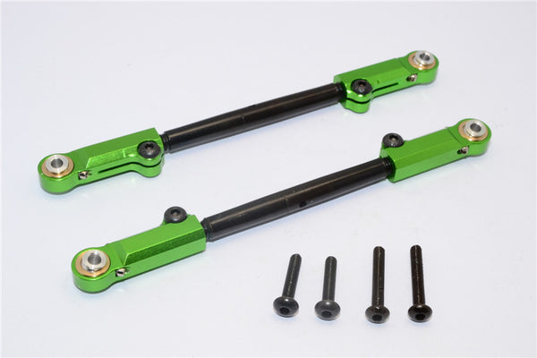 Axial Yeti XL Monster Buggy Spring Steel Steering Tie Rod With Aluminum Ball Ends - 1Pr Set Green