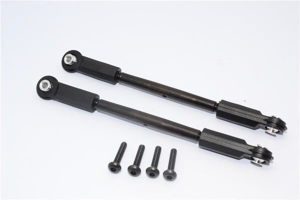 Axial Yeti XL Monster Buggy Spring Steel Steering Tie Rod With Aluminum Ball Ends - 1Pr Set Black