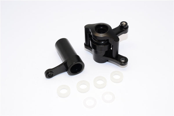 Axial Yeti XL Monster Buggy Aluminum Steering Assembly - 1 Set Black