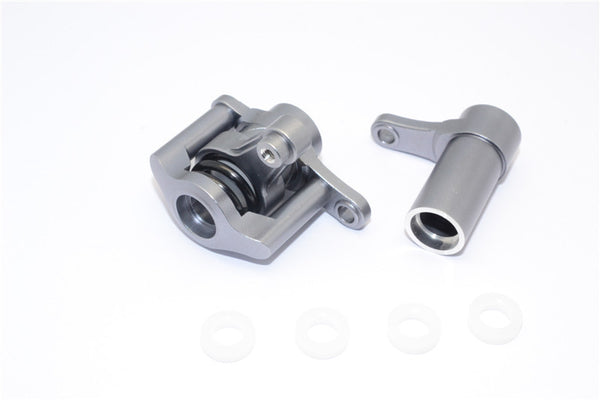 Axial Yeti XL Monster Buggy Aluminum Steering Assembly - 1 Set Gray Silver