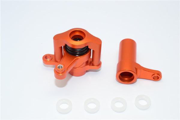Axial Yeti XL Monster Buggy Aluminum Steering Assembly - 1 Set Orange