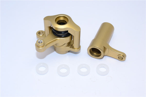 Axial Yeti XL Monster Buggy Aluminum Steering Assembly - 1 Set Titanium