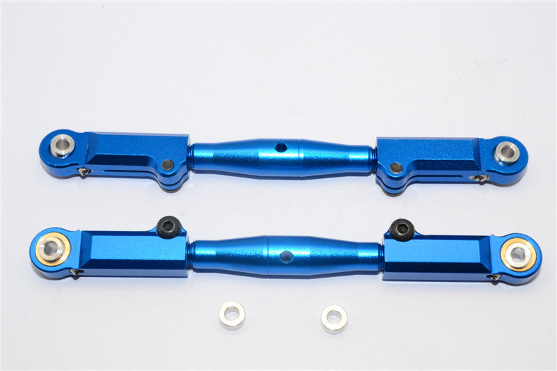 Axial Yeti XL Monster Buggy Aluminum Front Adjustable Upper Tie Rod - 1Pr Set Blue