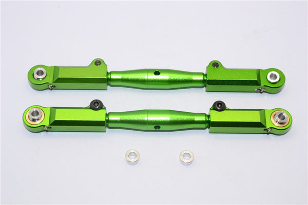 Axial Yeti XL Monster Buggy Aluminum Front Adjustable Upper Tie Rod - 1Pr Set Green