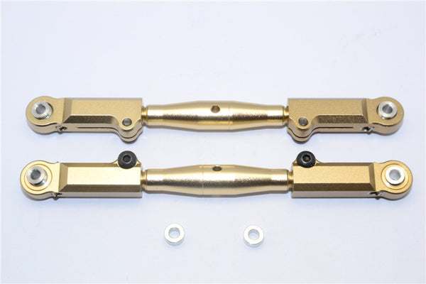 Axial Yeti XL Monster Buggy Aluminum Front Adjustable Upper Tie Rod - 1Pr Set Titanium