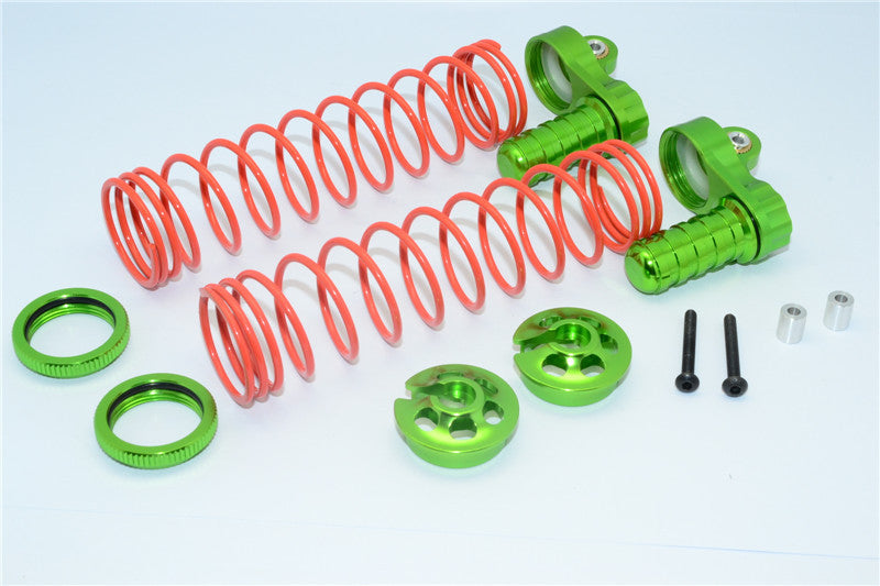 Axial Yeti XL Monster Buggy Aluminum Front/Rear Adjustable L-Shape Damper Components - 1 Set Green