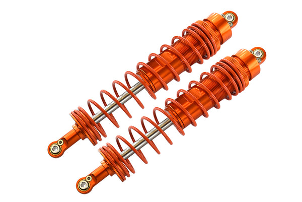 Axial Yeti XL Monster Buggy Aluminum Front/Rear Adjustable Damper (150mm) with 6mm Steel Shaft - 1Pr Orange