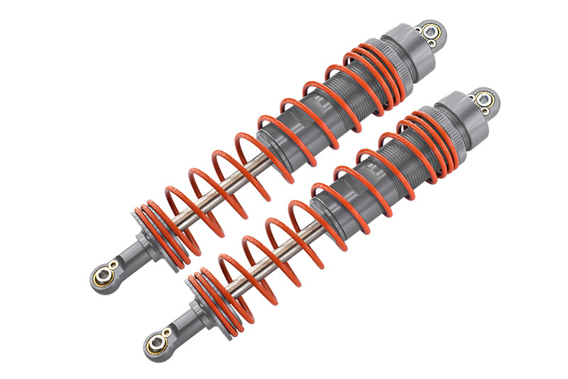 Axial Yeti XL Monster Buggy Aluminum Front/Rear Adjustable Damper (150mm) With 6mm Steel Shaft - 1Pr Silver