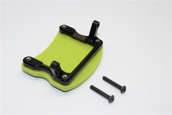 Axial Yeti XL Monster Buggy Aluminum + Plastic Rear Axle Protector Mount (Middle) - 1 Set Black
