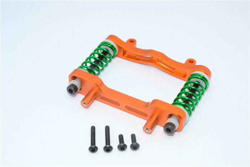 Axial Yeti XL Monster Buggy Aluminum Front Bumper Absorber - 1 Set Orange