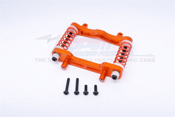 Axial Yeti XL Monster Buggy Aluminum Front Bumper Absorber - 1 Set Orange