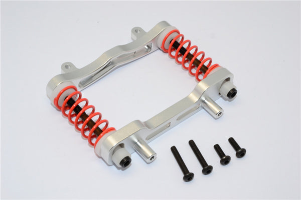 Axial Yeti XL Monster Buggy Aluminum Front Bumper Absorber - 1 Set Silver